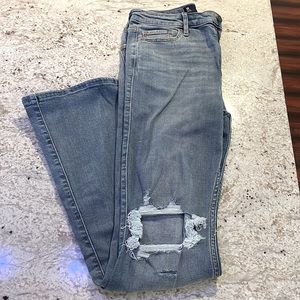 New Hollister high waist flared denim ripped jeans size 5 R